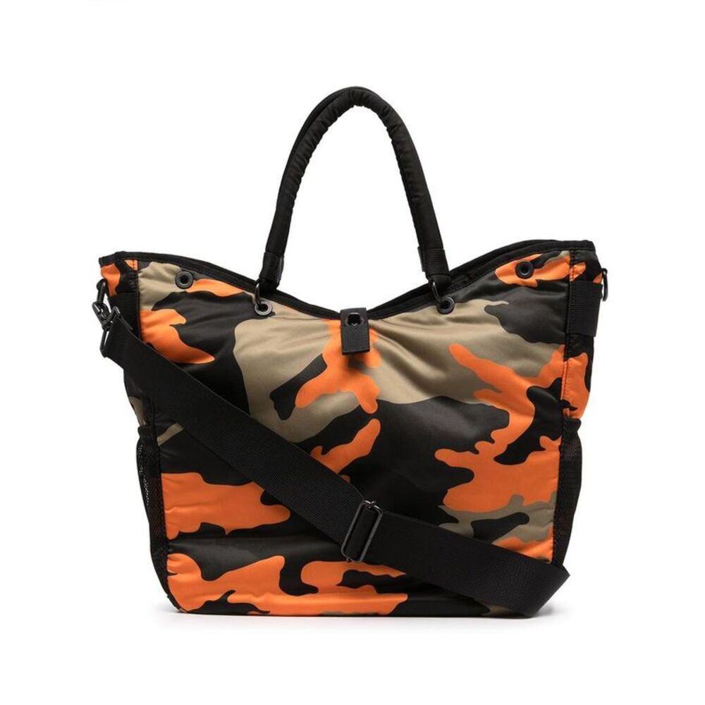 PORTER Camouflage Print Tote Bag Men BROWN Totes